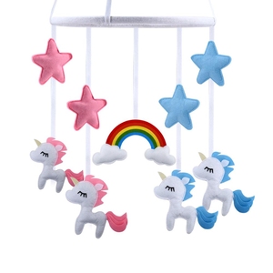Cuna móvil de bebé recién nacido percha decoración poliéster bebé móvil colgante cama adorno colgante fieltro viento carillón cama campana cuna - Product Image 2