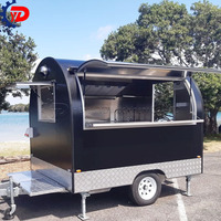 Nouveau design Kiosque à crème glacée Chariot de restauration rapide Hot Dog Taco Camion de restauration rapide Remorque de cuisine mobile