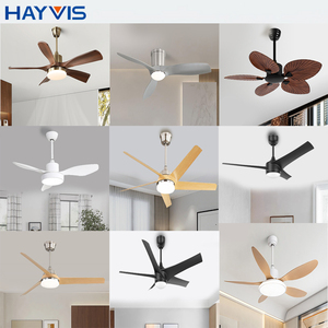 Tiết kiệm năng lượng khách sạn nhà 52 inch Sắt + ABS kích thước lớn năm lá im lặng có thể điều chỉnh LED quạt trần ánh sáng - Product Image 6