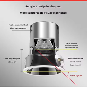 สมาร์ทพอต โคมไฟดาวน์ไลท์ทรงกลมสมัยใหม่ Zigbee & WiFi สำหรับสำนักงาน  หลอด LED 7W 55 มม. มาตรฐาน IP33 ปรับความสว่างได้ รับประกัน 3 ปี - Product Image 2