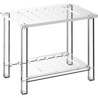 Banc de douche moderne personnalisé en acrylique transparent pour salle de bain