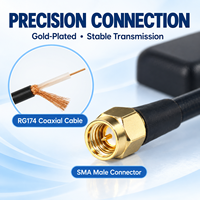 Antenne de navigation GPS/GNSS BD à gain élevé 28dBi, recherche rapide des satellites, positionnement précis, RG174 SMA, pour voiture, camion, suivi de véhicules