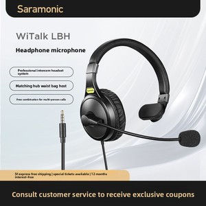 Système d'intercom <span class=keywords><strong>sans</strong></span> <span class=keywords><strong>fil</strong></span> Full-Duplex Fengdi WiTalk avec <span class=keywords><strong>casque</strong></span> monté sur <span class=keywords><strong>la</strong></span> tête <span class=keywords><strong>pour</strong></span> les directeurs de diffusion en direct et de production cinématographique et télévisuelle - Product Image 6