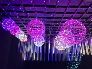 शॉपिंग मॉल के पेड़ के लिए इनडोर आउटडोर लार्ज बॉल लाइट्स की रोशनी - Product Image 6