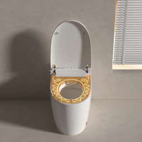 Toilette intelligente avec couvercle à fermeture douce, lumière nocturne, siège chauffant, fournisseur en gros, approvisionnement direct d'usine, conception économisant l'eau, télécommande