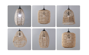 Modern Paper Rope Knitting <strong>Lamp</strong> Shade Pendant <strong>Lampshade</strong> <strong>for</strong> Home - Product Image 4
