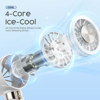 Ventilateur portable rechargeable IMYCOO à affichage numérique, avec logo personnalisé, mini-ventilateur de poche à batterie pour rafraîchissement personnel
