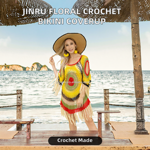 Jinru, Nuevo Traje de Baño de Moda Europea y Americana, Hecho a Mano, de Crochet, con Malla Calada, Sexy, para Mujer, Bikini, Traje de Baño de una Pieza - Product Image 2