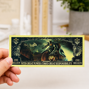 5 Modelos 2026 Nueva Serie Billete de Anime de Superhéroes Americanos de Doble Cara Material PET Estilo Dólar Estadounidense para Colección - Product Image 4