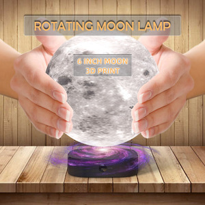 Lampe de lune rotative flottante <span class=keywords><strong>3D</strong></span> économique, rechargeable par USB, lumière LED chaude, lampe de nuit intelligente romantique pour chambre à coucher - Product Image 5