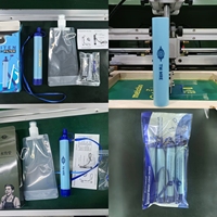 휴대용 야외 정수 빨대 개인 생존 정수기 (캠핑, 하이킹, 비상용, 맞춤 로고 가능)