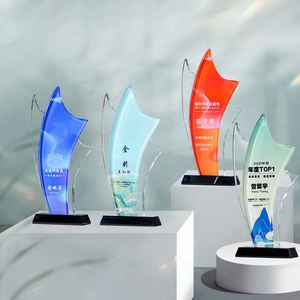 Wholesale K9 <b>Blank</b> Crystal <b>Award</b> Trophies Customise 3d <b>Laser</b> <b>Engraved</b> Logo Crystal Shields and Trophy - Product Image 1