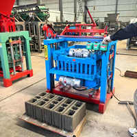 Machine de fabrication de ciment 4-35A à haute efficacité, fournie directement par l'usine, produisant des blocs de béton creux/solides pour les chantiers de construction