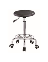 Chaise de laboratoire économique mobile réglable Bobai, maison, bar, bureaux Dr et plus encore; Noir