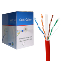 Câble Ethernet Cat6a U/UTP intérieur haute vitesse CMX CMR CMP 1000FT 305 mètres avec gaine en PVC 23AWG pour utilisation en réseau électrique