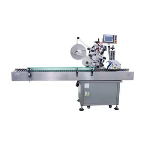 Automatic Horizontal Crayon Cable Sausage Labeling Machine Empty Lip balm Tube Sticker Labeling Machine