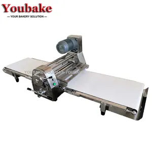 Croissant Dough Sheeter Table Type Dough Sheeter Electric Automatic Fully Stainless Steel Sheeting Machine