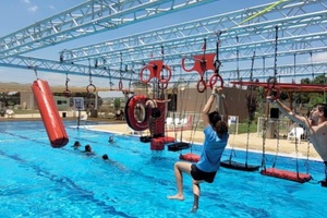 Phiêu lưu công viên Tập Thể Dục Đào Tạo thiết bị tập thể dục giàn cấu trúc cho American NINJA CHIẾN BINH trở ngại khóa học trẻ em người lớn - Product Image 3