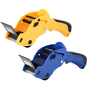 Dispensador de cinta portátil Deli 803, cortador de cinta de 6 cm de ancho, herramienta de embalaje, cuerpo de plástico, hoja de acero para sellado de cartones - Product Image 1