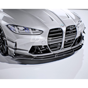 Alerones delanteros de fibra de carbono seca estilo CMST V2 para BMW G80 G81 M3 G82 G83 M4 2020-2024 - Product Image 2