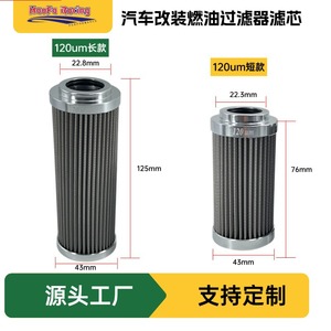 ไส้กรองน้ำมันไฮดรอลิกสแตนเลส Haofa 120UM แบบสั้นและแบบยาว สำหรับเปลี่ยนซ่อม - Product Image 2