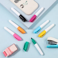 Lot de 12 marqueurs permanents de couleurs assorties, stylos marqueurs de couleur à pointe fine pour la coloration, le marquage et le dessin pour adultes