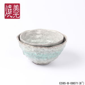 Vajilla de cerámica de terracota hecha a mano para cocina japonesa, apta para lavavajillas, para ensalada, fideos, <span class=keywords><strong>ramen</strong></span>, udon, tazón para servir, para fiestas, estilo rústico. - Product Image 4