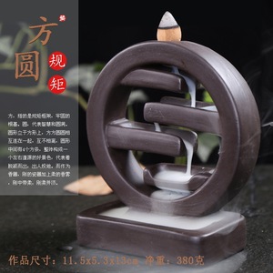 Quemador zen de incienso para la Iglesia, soporte creativo de cascada para incienso, quemador de carbón, con diseño de Buda zen - Product Image 5