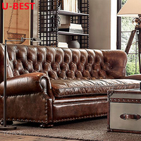 Canapé Chesterfield capitonné de style vintage U-BEST, canapé, divano, divani, bankstel, salon, meuble, maison, mobilier, salon