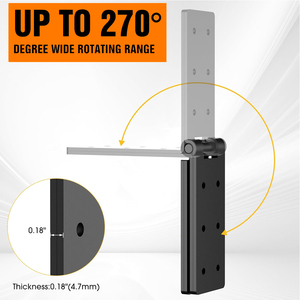 Bisagras de puerta resistentes YOYOW con tornillos Kit de bisagra de puerta ajustable Bisagras de puerta de Granero duraderas Vallas de madera Puerta de patio - Product Image 5