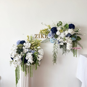 Màu Xanh Màu Xanh Lá Cây Trắng Lụa Hoa Cho Đám Cưới Bảng Trang Trí Nội Thất Lối Đi Hoa Á Hậu Và Trung Tâm Thanh Lịch Đảng Bộ Đồ Ăn - Product Image 5