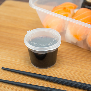 Hot Bán Kích Thước Khác Nhau Có Nắp Rõ Ràng Pp Dùng Một Lần Mini Nhựa Cup Cho Nước Sốt - Product Image 5