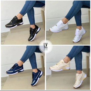 Nouvelles Baskets Basses Plates de Loisirs pour Femmes, Grande Taille, Style Tennis, Nouveau Design, En Stock - Product Image 5
