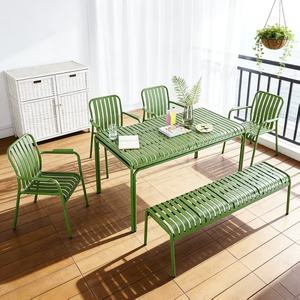 Hoge belastbaarheid aluminium tuin tafel, corrosiebestendig voor grote familiebijeenkomsten in de achtertuin - Product Image 3