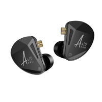 KZ AS10 PRO 5BA IEM écouteurs intra-auriculaires HiFi avec câble plaqué argent pour audiophiles musiciens