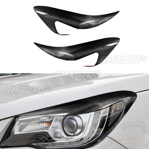 2 Piezas de Cubiertas Decorativas para Faros Delanteros de Fibra de Carbono para Subaru Forester 2013 2014 2015 2016 2017 2018 - Product Image 1