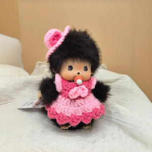 ตุ๊กตาขนยาว MG Monchhichied ของเล่นตุ๊กตาสัตว์การ์ตูนอนิเมะ ตุ๊กตาผ้าพลัฌ ของเล่นตุ๊กตาหมอนพวงกุญแจสำหรับเด็กเป็นของขวัญ - Product Image 5