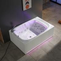 Bain à remous autoportant moderne en acrylique pour intérieur, rectangulaire, 1,82 m, pour 2 personnes, avec massage profond, SPA pour adultes, 30 jets, pour hôtel et villa