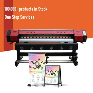 New Eco Solvent 1.8M Automatic Inkjet Printer Hybrid Plate Easy to Operate Retail Home Use Farm Industries Wallpaper Printing