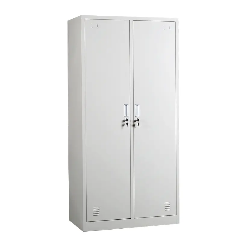 Luoyang factory changing room 2 swing door wardrobe metal office gym school Armario staff use cabinet clothes locker wardrobe