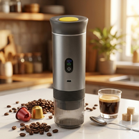 Machine à expresso portable multifonction 3-en-1 pour café chaud ou froid, automatique, pour la maison, les voyages, l'hôtel, la voiture