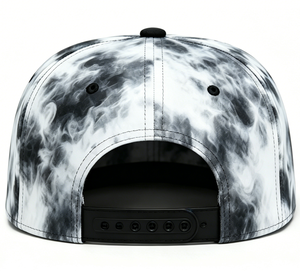 OEM ODM Smoky Blur Pattern Vintage Punk Baseball Cap Streetwear Retro Embroidered Snapback <b>Hat</b> 6-Panel Trucker <b>Hat</b> - Product Image 4