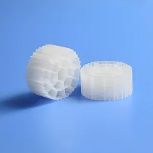 שקיות פלסטיק Pe מדיה צף ביו באיכות גבוהה 100% Hdpe 0.98g/cm3 0.1& 1m3/שקית לבן