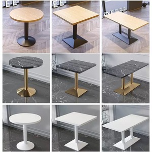 Gran oferta, mesa de bistro de madera maciza y Metal de diseño moderno para restaurante, comida rápida, comedor, cafetería, Hotel, uso en la sala de estar - Product Image 2