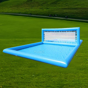 Nhà Máy Bán buôn di động ngoài trời nổi nước bóng chuyền lĩnh vực Tòa Án hồ bơi Inflatable bóng chuyền hồ bơi với <span class=keywords><strong>Net</strong></span> - Product Image 6