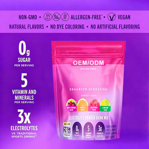 Tốt nhãn hiệu riêng OEM điện giải bột hydrat hóa uống nhanh chóng bổ sung hydrat hóa bột điện bột gói - Product Image 2