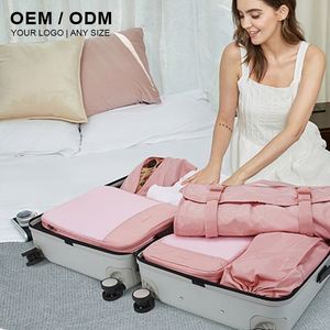 Ensemble d'organisateurs de rangement pliables et compressibles pour placards, avec emballage en coton pour valises de croisière - Product Image 6