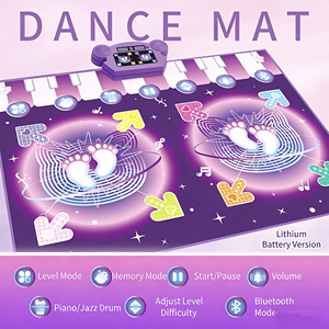 Tapis de danse lumineux ELI TOYS pour enfants, antidérapant, rythme musical, tapis de jeu, écran sans écran, jouet électronique, cadeau de Noël, cadeau d'anniversaire - Product Image 3