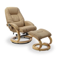 Meuble avec repose-pieds, cuir épais, moderne, design de salon