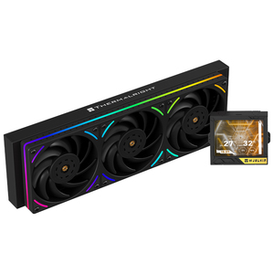 <span class=keywords><strong>Refroidisseur</strong></span> <span class=keywords><strong>liquide</strong></span> AIO Mjolnir Vision 360 UB PRO BLACK 360 mm avec écran LCD 3,5 pouces pour affichage en temps réel, compatible Intel LGA 1851 AM5, pour système <span class=keywords><strong>PC</strong></span> - Product Image 1